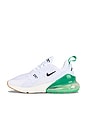 view 5 of 6 Air Max 270 Sneaker in White, Black-summit & White-stadium Green in White, Black & Stadium Green