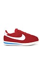 view 1 of 6 Cortez Suede Sneaker in Light Crimson, White, Light Photo Blue, Sail, Safety Orange & Black