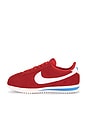 view 5 of 6 Cortez Suede Sneaker in Light Crimson, White, Light Photo Blue, Sail, Safety Orange & Black
