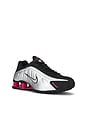 view 2 of 6 Shox R4 Sneaker in Black, Metallic Silver & Pinksicle