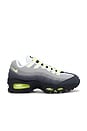view 1 of 6 Air Max 95 Big Bubble Sneaker in Black, Neon Yellow, Anthracite, Light Graphite, Light Charcoal & Pearl Grey