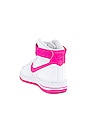 view 3 of 6 Women's Air Force 1 Hi Sneaker in White & Hot Pink