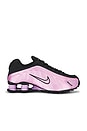 view 1 of 6 Shox R4 Sneaker in Black & Light Magenta