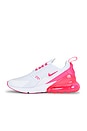 view 5 of 6 Air Max 270 Sneaker in White & Hyper Pink