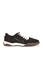 view 1 of 6 T90 Sneaker in Soft Pearl, Velvet Brown & Gum Dark Brown