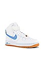 view 2 of 6 Air Force 1 Hi Sneaker in Summit White, Light Blue & White Gum Med