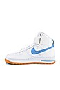 view 5 of 6 Air Force 1 Hi Sneaker in Summit White, Light Blue & White Gum Med