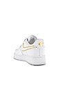 view 3 of 6 Air Force 1 '07 Sneaker in White & Metallic Gold