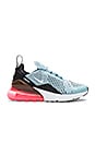 view 1 of 6 Air Max 270 in Ocean Blue, White, Black & Hot Punch