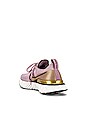 view 3 of 6 SNEAKERS REACT INFINITY RUN FLYKNIT in Plum Fog, Black, Metallic Gold & Platinum Tint