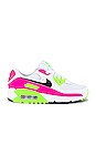 view 1 of 2 Air Max 90 Sneaker in White, Pink Blast & Ghost Green