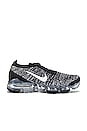 view 1 of 6 Air Vapormax Flyknit 3 Sneaker in Black, White & Metallic Silver