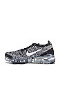 view 5 of 6 Air Vapormax Flyknit 3 Sneaker in Black, White & Metallic Silver