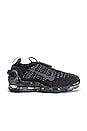 view 1 of 6 Air Max Warp Flyknit Sneaker in Black & Dark Grey