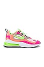 view 1 of 6 Air Max 270 React Sneaker in Barely Rose, Stone Mauve, Bright Spruce, Pink Blast, Atomic Pink & Ghost Green