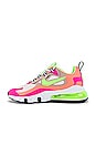 view 5 of 6 Air Max 270 React Sneaker in Barely Rose, Stone Mauve, Bright Spruce, Pink Blast, Atomic Pink & Ghost Green