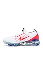 view 5 of 6 Air Vapormax Flyknit 3 NA Sneaker in White, Flash Crimson & Astronomy Blue