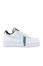 view 1 of 6 Air Force 1 07 LV8 Worldwide Sneaker in White, Blue Fury & Black