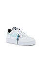 view 2 of 6 Air Force 1 07 LV8 Worldwide Sneaker in White, Blue Fury & Black