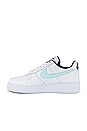 view 5 of 6 Air Force 1 07 LV8 Worldwide Sneaker in White, Blue Fury & Black
