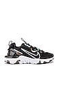view 1 of 6 ZAPATILLA DEPORTIVA REACT VISION ESS in Black & White
