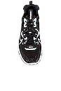 nsw react vision ess sneaker in black & white nike