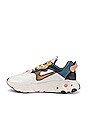 view 5 of 6 React ART3MIS RTL Sneaker in Summit White, Arctic Pink, Ozone Blue, Light Orewood Brown & Black