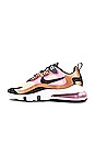 view 5 of 6 Air Max 270 React Sneaker in Light Orewood Brown, Black, Metallic Copper, Ozone Blue, Light Arctic Pink & Healing Orange