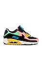 view 1 of 6 Air Max 90 PRM Sneaker in Atomic Pink, Black, Laser Blue, Solar Flare, Illusion Green & Guava Ice