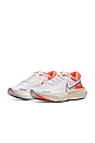 view 2 of 8 ZoomX Invincible Run FK Sneaker in White & Mango