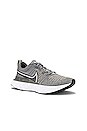 view 2 of 6 React Infinity Run FK 2 Sneaker in Particle Grey, White, Grey Fog, & Black