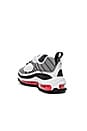view 3 of 6 Air Max 98 Sneaker in White, Solar Red, Dust & Reflective Silver