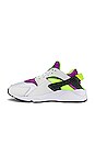 view 5 of 6 Air Huarache Sneaker in White, Neon Yellow, Magenta, & Black