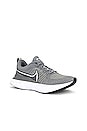 view 2 of 6 React Infinity Run Flyknit 2 Sneaker in Particle Grey, White, Grey Fog, & Black