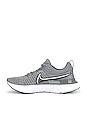 view 5 of 6 React Infinity Run Flyknit 2 Sneaker in Particle Grey, White, Grey Fog, & Black