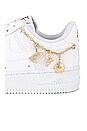 view 7 of 8 SNEAKERS AIR FORCE 1 '07 LX in White, Metallic Gold, & Flat Gold