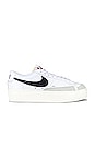 view 1 of 6 Blazer Low Platform Sneaker in White, Black Sail, & Team Orange