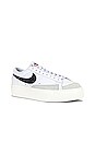 view 2 of 6 Blazer Low Platform Sneaker in White, Black Sail, & Team Orange