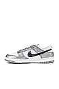 view 5 of 7 W Dunk Low Sneaker in Metallic Silver, Off Noir, White & Silver