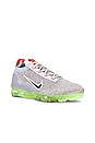view 2 of 6 Air Vapormax 2021 Flyknit Sneaker in Light Bone, Black, Lime Ice, & Ghost