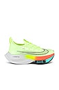 view 1 of 6 Air Zoom Alpha Fly Sneaker in Barely Volt, Black & Hyper Orange