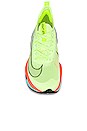 view 4 of 6 Air Zoom Alpha Fly Sneaker in Barely Volt, Black & Hyper Orange