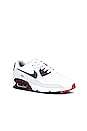 view 2 of 6 Air Max 90 Sneaker in White, Black, & Dark Beetroot