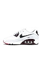 view 5 of 6 Air Max 90 Sneaker in White, Black, & Dark Beetroot