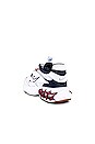view 3 of 6 Zoom Air Fire Sneaker in White, Aura, Mystic Hibiscus, Midnight Navy, Gum, Medium Brown