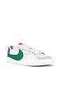 view 2 of 6 Blazer Low '77 Jumbo Sneaker in White, Malachite, University Blue, Sanded Gold, Sail, & Team Orange