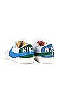 view 3 of 6 Blazer Low '77 Jumbo Sneaker in White, Malachite, University Blue, Sanded Gold, Sail, & Team Orange