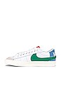 view 5 of 6 Blazer Low '77 Jumbo Sneaker in White, Malachite, University Blue, Sanded Gold, Sail, & Team Orange