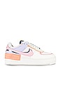 view 1 of 6 Air Force 1 Shadow Sneaker in Sail, Pink Glaze, & Orange Chalk
