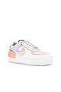 view 2 of 6 Air Force 1 Shadow Sneaker in Sail, Pink Glaze, & Orange Chalk